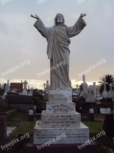 Cemetery Waverly Cross Stone Australian