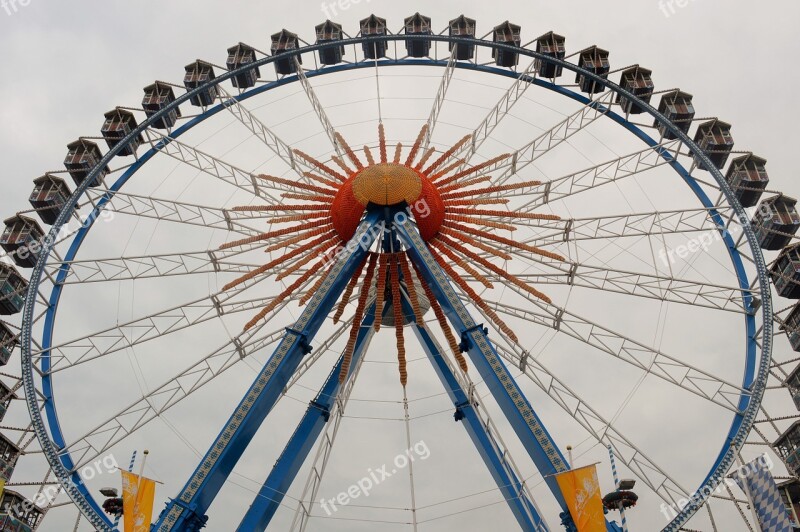 Oktoberfest Munich Bavaria Ferris Wheel Sky