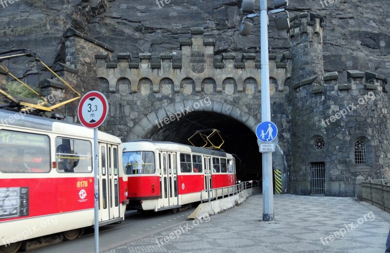 Tram Prague Czech Architecture Europe