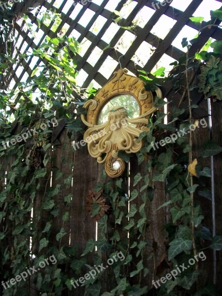 Garden Ivy Mirror Goddess Decoration