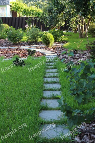 Landscape Design Beautification Planting Of Greenery Track Free Photos