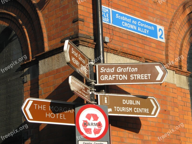 Dublin Street Sign Ireland Wall Signs