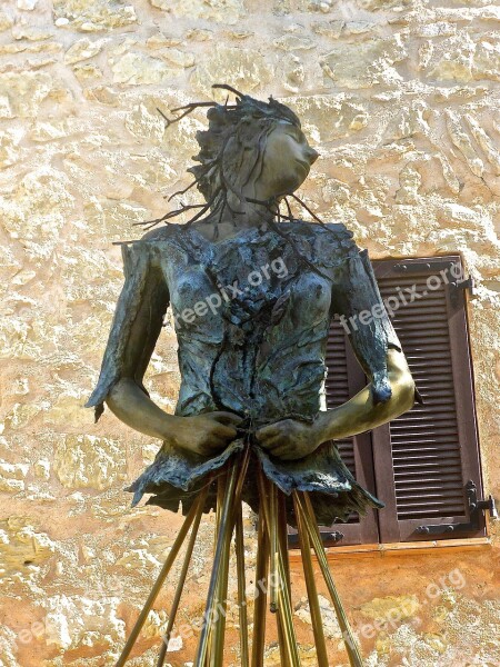 Statue Metal Sculpture Bronze Female