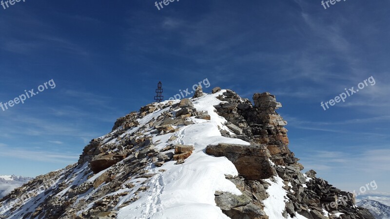 High Angelus Summit Summit Cross Ridge South Tyrol