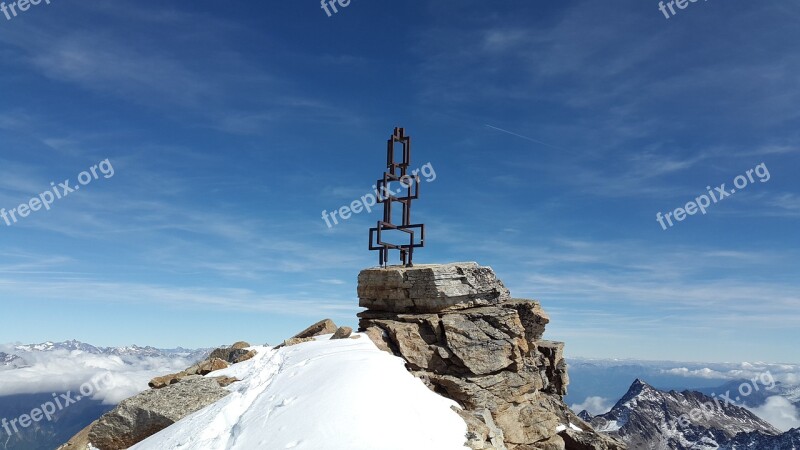 High Angelus Summit Summit Cross Ridge South Tyrol