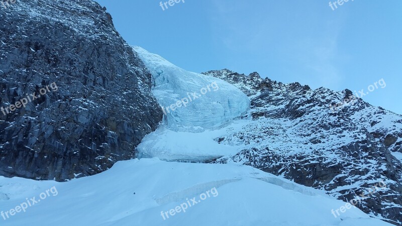 Vertainspitze Glacier Ice South Tyrol Alpine