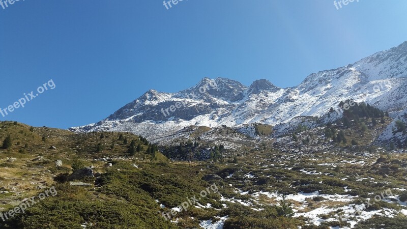 Vertainspitze South Tyrol Alpine Gebrige Mountains