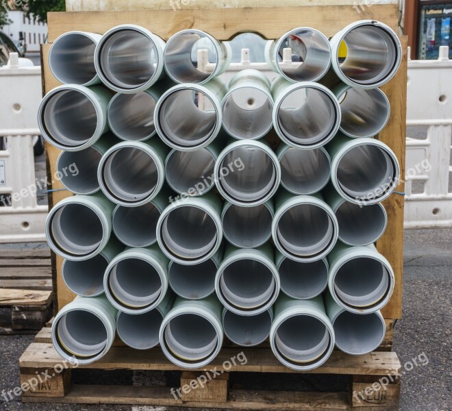 Pipes Site Construction Material Stacked Pipe