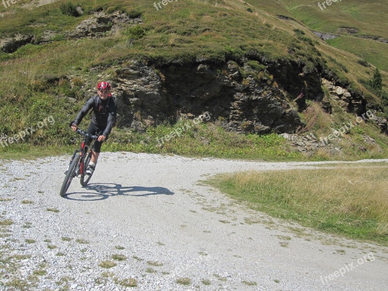 Dolomites Mountains Italy Cyclists Transalp