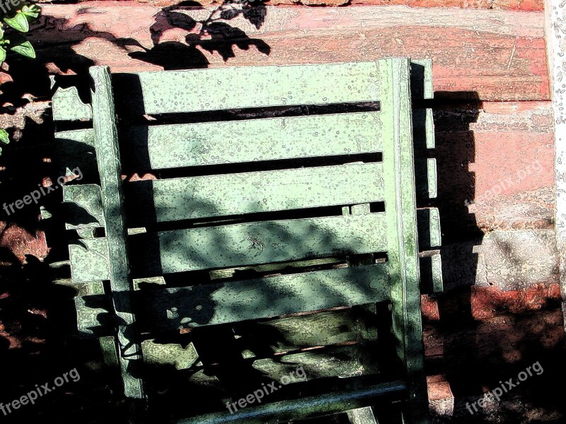 Chair Wood Shading Old Rest