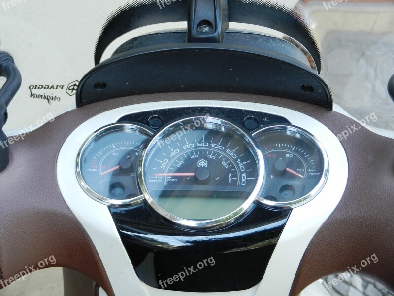 Scooter Motor A Motorcycle Counter Speed