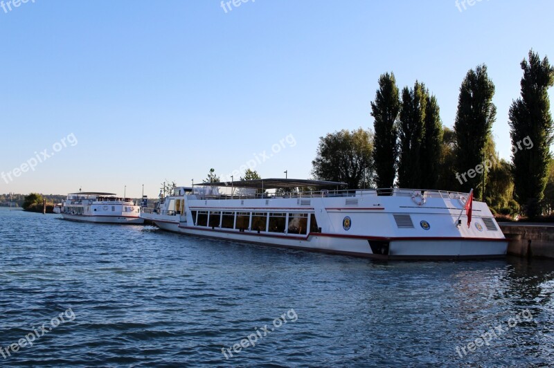 Shipping Motor Ships Untersee-rhine Port Kreuzlingen