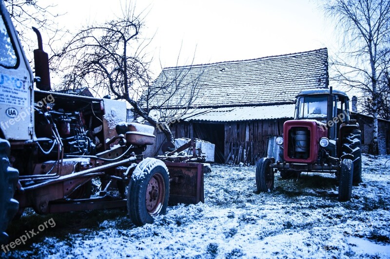 Tractor Snow Winter Vehicle Machine