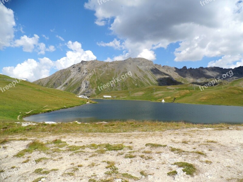 Mountain Val D'ize Good Looking Lake Free Photos