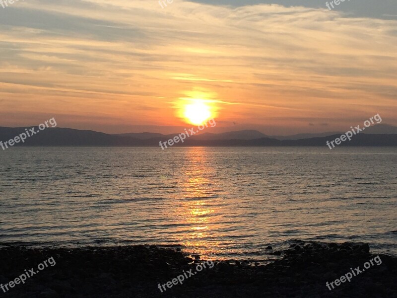 Sunset Skye Scotland Free Photos