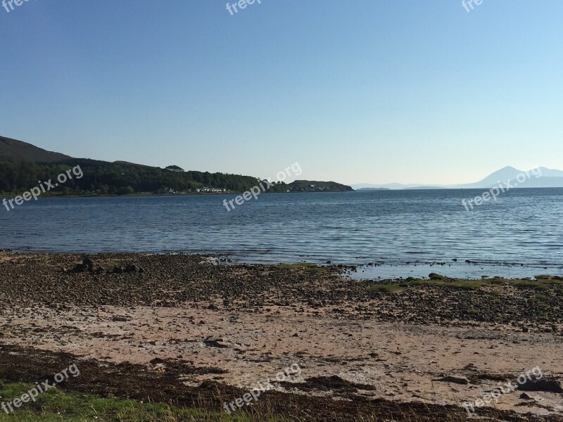 Scotland Bay Skye Lake Landscape