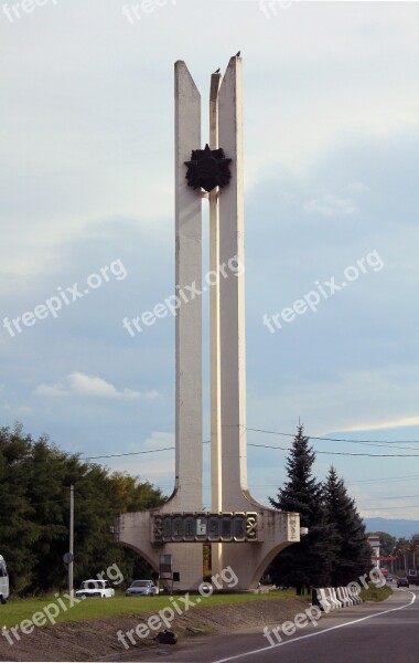 Russia Nalchik Monument Caucasus Soviet Style