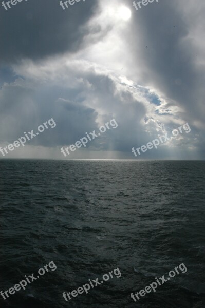 Storm On The English Channel Sea Weather Mood Dramatic Sky Free Photos