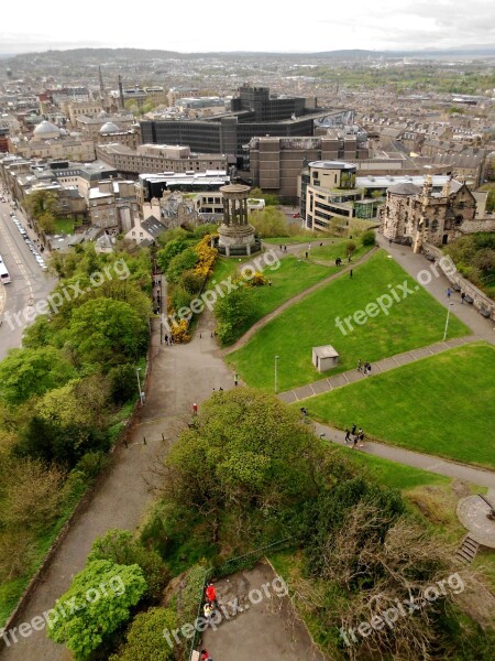 Calton Hill Edinburgh Landscape City Free Photos