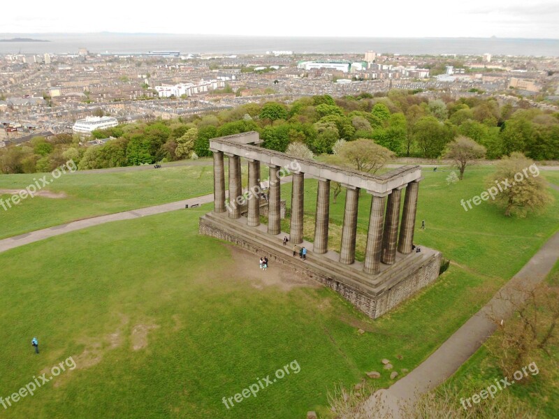 Calton Hill Historic Buildings Edinburgh Free Photos