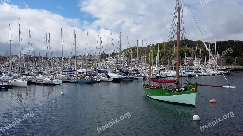 Perros-guirec France Beach Boats Yachts