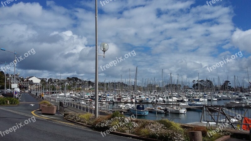 Perros-guirec France Coast Port Marine