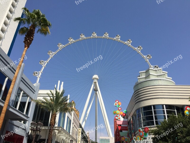 Linq Las Vegas Nevada Rides Ferris Wheel