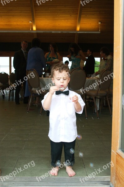 Party Reception Bubbles Ring Bearer Toddler