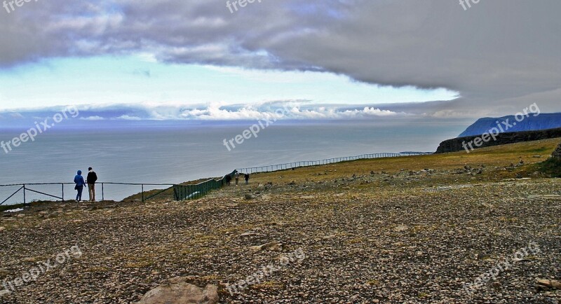 North Cape Sky Clouds Clouds Form Covered Sky