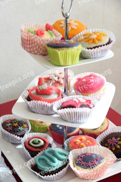 High Tea Cupcakes Sweet Colors Eat Sweets