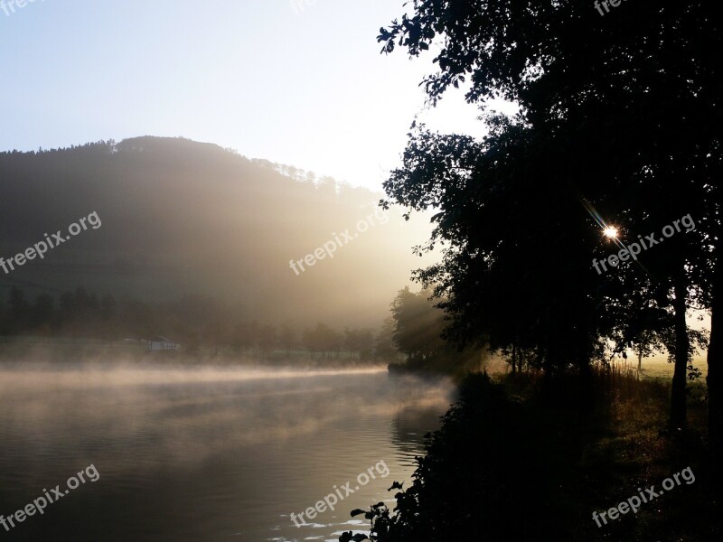 Sunbeam Morgenstimmung Fog Haze Shadow