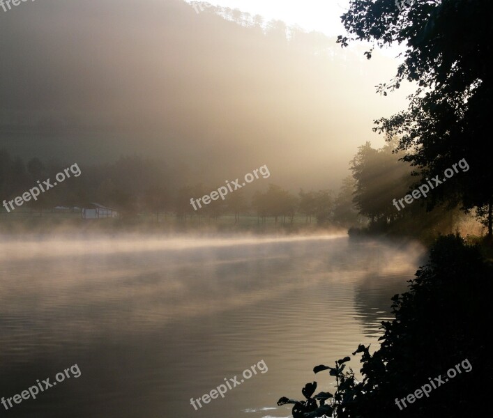 Sunbeam Morgenstimmung Fog Haze Shadow