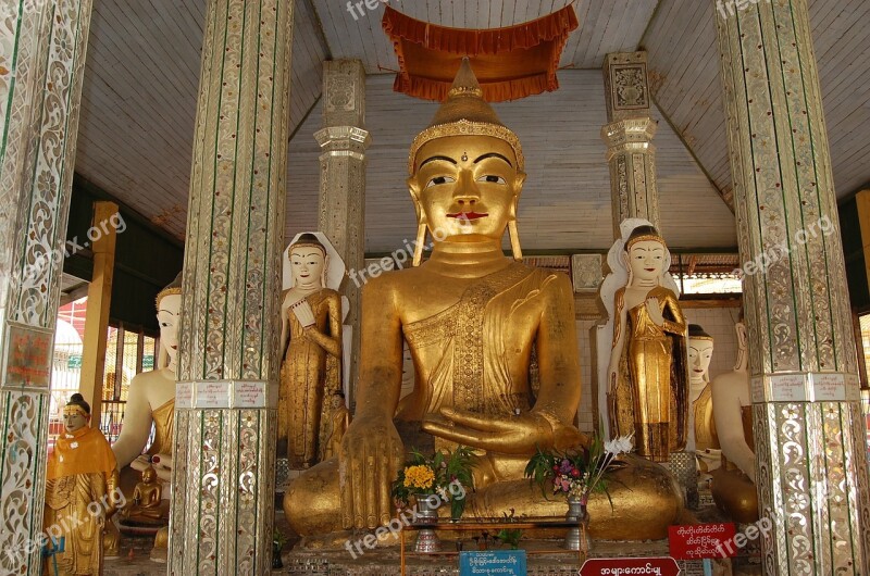 Buddha Schwedaggon Burma Free Photos