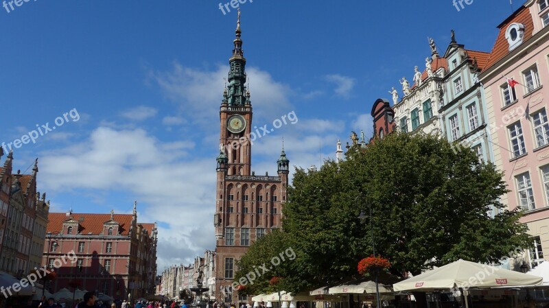 Gdańsk Gdańsk Poland Langer Markt Town Hall Tower