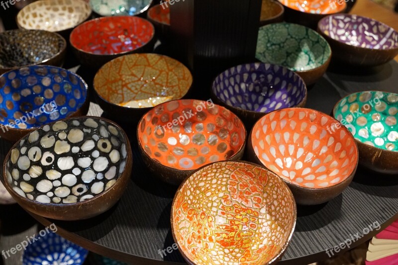 Shell Craft Bowls Music Art