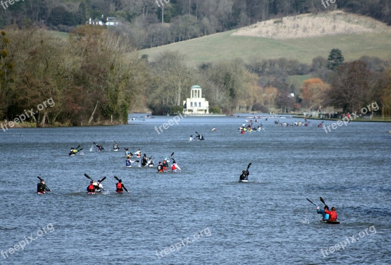 Kayak River Thames Canoe Kayaking Paddle