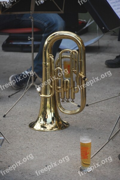 Instrument Music Beer Copper Euphonium