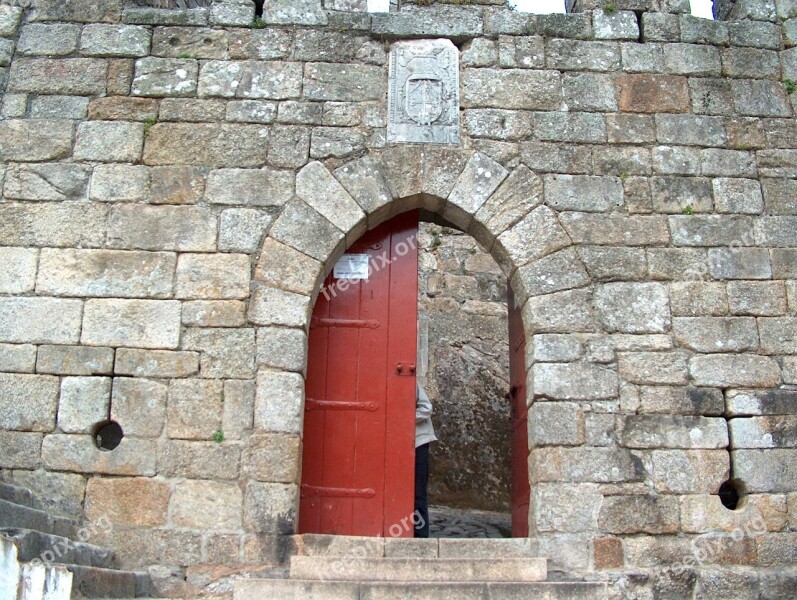 Castle Door Santa Maria Of The Fair Portugal Medieval