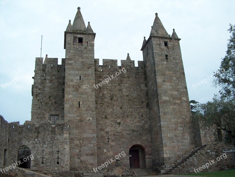 Castle Santa Maria Of The Fair Portugal Medieval Medieval Castle