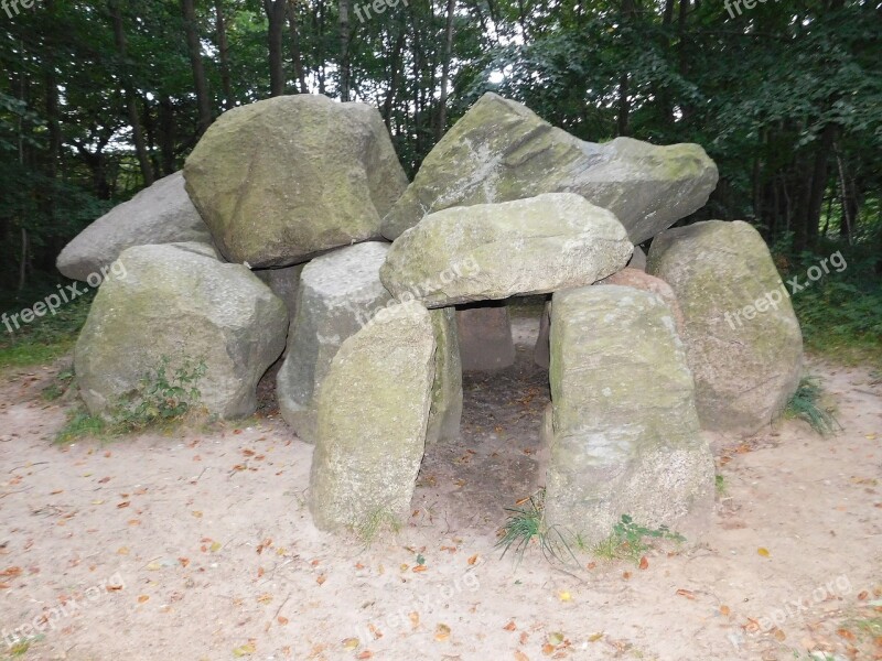 Grave Site Grave Viking Megalithic Grave Middle Ages