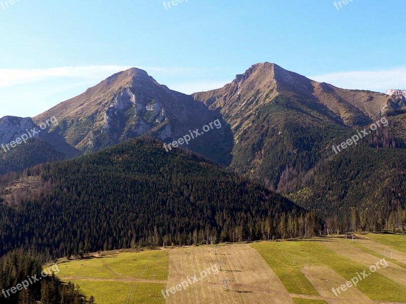 Slovakia Vysoké Tatry Mountains Nature Stupid