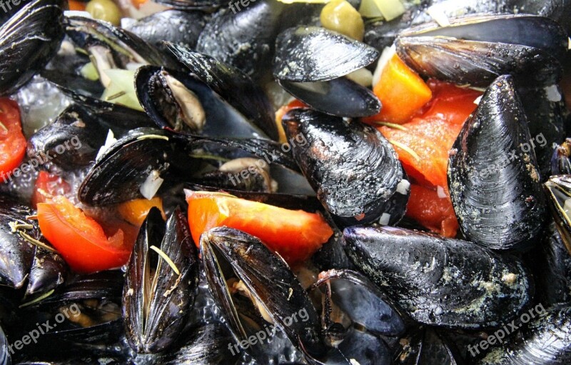 Stew Seafood Mediterranean Mussels Cooking