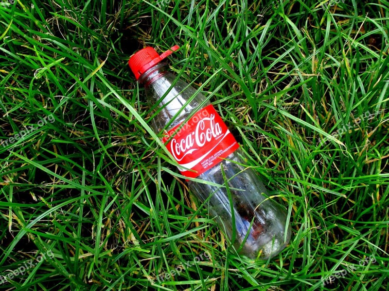 Coca Cola Lemonade Bottle Empty Red