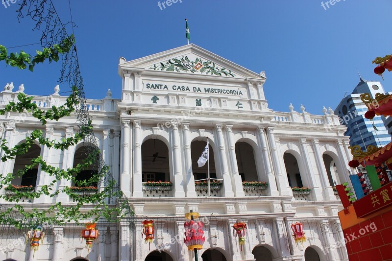 Macau Portuguese Building Free Photos