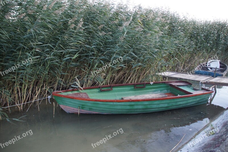 Rowboat Barge Reed Punts Boat