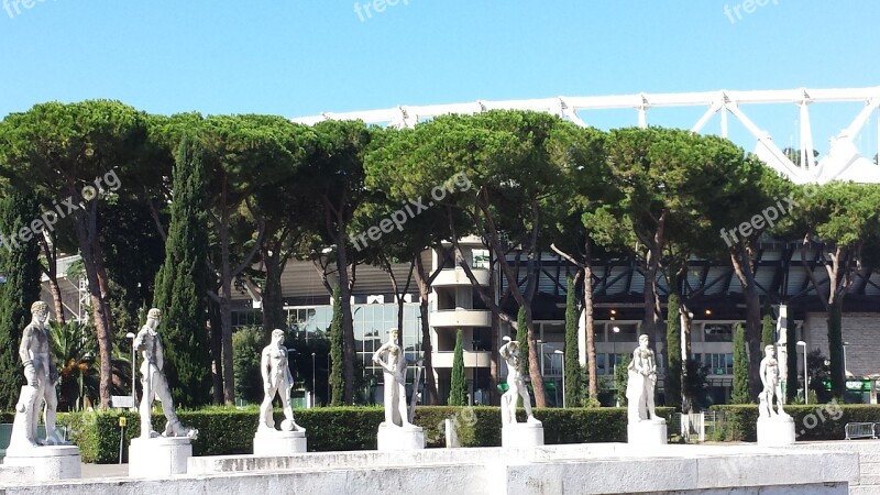 Rome Stadium Classic Modern Statues