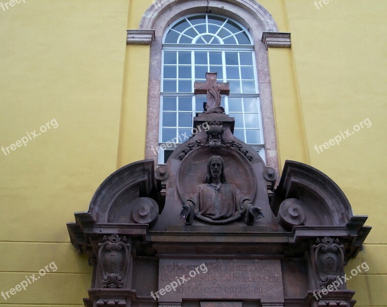 Church Augustusburg Sculpture Inviting Religious