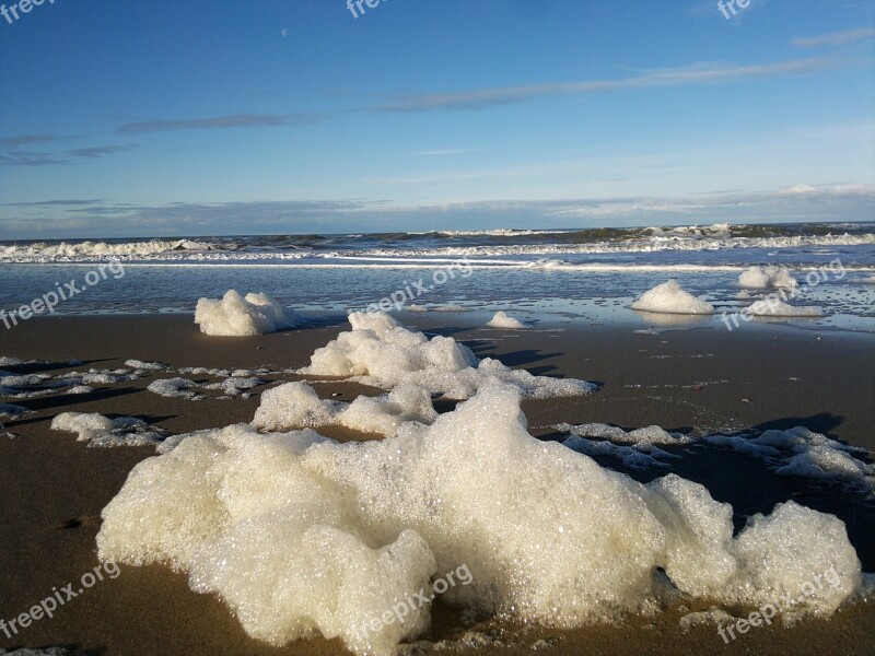 Sea Foam Wave Beach Walk