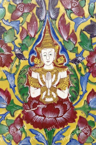 Thai Angel Culture Drawing Budha