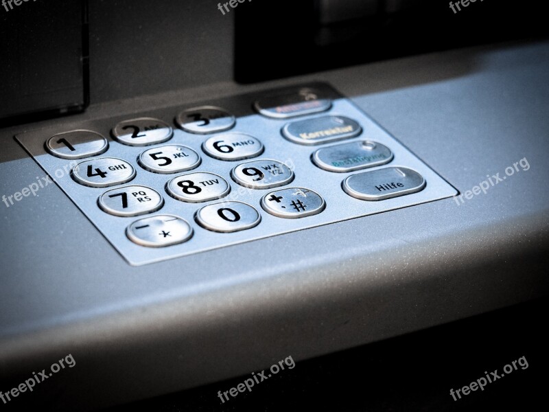 Atm Keypad Number Secret Code Number Field